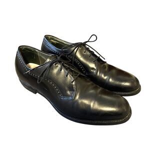 Cordwainer Wright 11 Leather Oxford Dress Shoes Handmade Lace Up Black VNTG